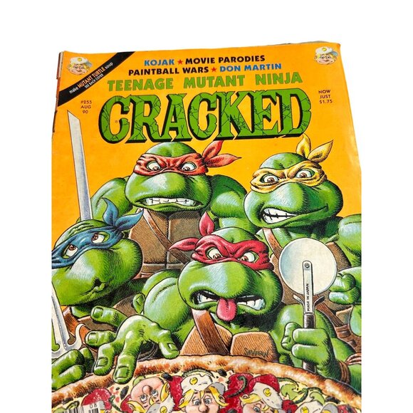 CRACKED Teenage Mutant Ninja Turtle Vtg Comic Book #255 AUG 90 Graphic Novels - Picture 9 of 16